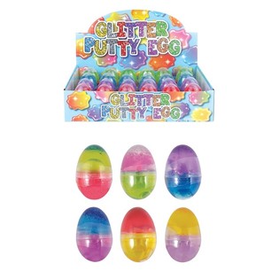 TELUR PUTTY GLITTER DALAM DISPLAY (24 pcs)