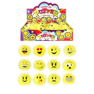 Bola Puffer Smili Menyala dalam Display (12 pcs)