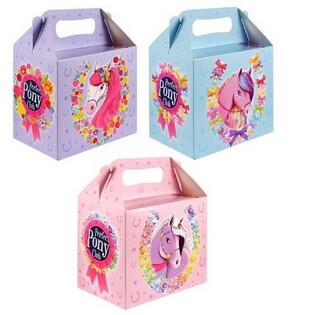 Kotak Menu Anak &ndash; Poni &ndash; 14 x 9,5 x 18 cm (6 pcs)