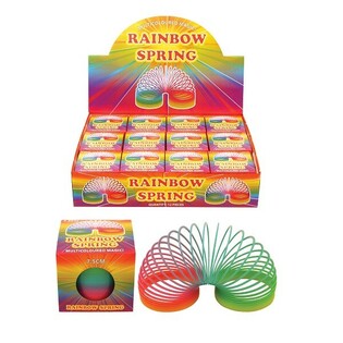Mainan Spiral Pelangi dalam Kotak &Oslash; 7.5 cm (12 pcs)