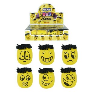 BOLA STRES MOODY FACES BESAR DALAM DISPLAY (12 pcs)
