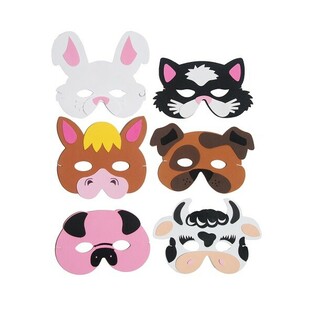CAMPURAN MASKER FOAM HEWAN TERNAK (24 pcs)