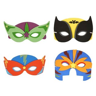 Campuran Topeng Superhero Bahan Foam (24 pcs)