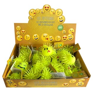 Bola Puffer Smiley Menyala dalam Display (12 pcs)