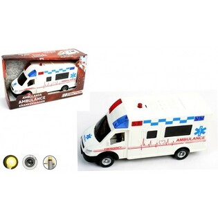 MAINAN AMBULANS GESEK BESAR DENGAN LAMPU & SUARA (6 Pcs)