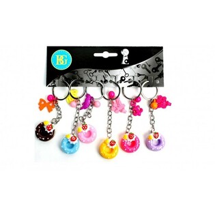 Gantungan Kunci Donat Ceria (12 pcs)