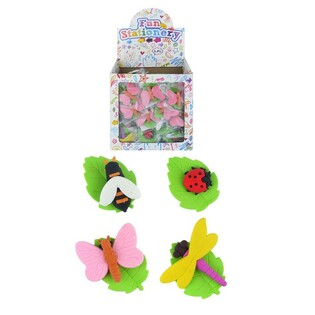 Penghapus Bentuk Serangga dalam Display (92 pcs)