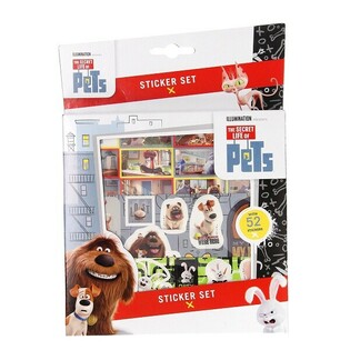 Set Stiker SECRET LIFE OF PETS 52 Bagian (12 pcs)