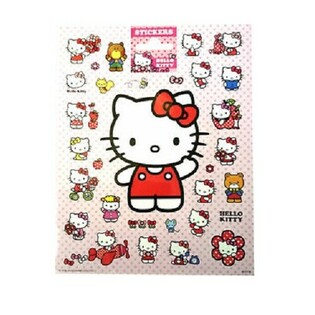 Lembar Stiker Hello Kitty Besar, 20x16 cm (10 lbr)