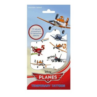 Tato Temporer Disney Planes, Ukuran 20 x 10 Cm (10 Pcs)