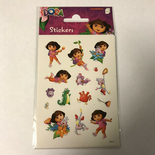 Lembaran Stiker Dora, Ukuran 16 x 9 cm (10 pcs)