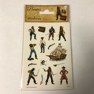 LEMBAR STIKER: BAJAK LAUT, Ukuran 16 x 9 cm (10 pcs)