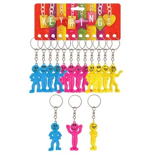 Gantungan Kunci Karakter Smiley (12 pcs) | Grosir B2B