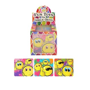 PUZZLE SMILEY &ndash; 13 x 12 cm &ndash; DALAM DISPLAY (108 pcs)