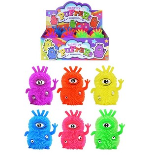 MONSTER PUFFER MENYALA MATA 3 DALAM DISPLAY (12 pcs)