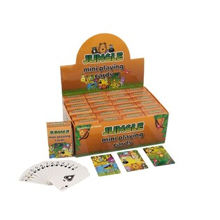 Kartu Remi Mini &ndash; Model: Jungle dalam Display (24 pcs)