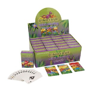 KARTU REMI MINI &ndash; MODEL: DINOSAURUS DALAM DISPLAY (24 pcs)