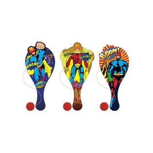 PERMAINAN PADDLE BAT SUPER HERO (24 pcs)