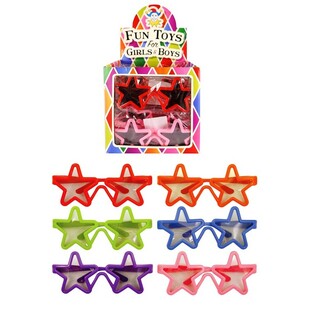 KACAMATA HITAM ANAK BENTUK BINTANG DALAM DISPLAY (24 pcs)