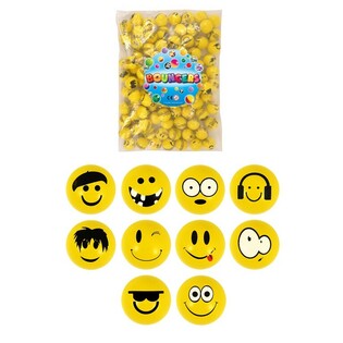 Bola Pantul Smiley, 3.3 Cm. (100 pcs)