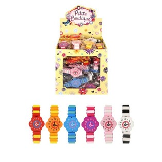 GELANG KAYU DENGAN JAM TANGAN FIKTIF (96 pcs)