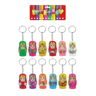 GANTUNGAN KUNCI BONEKA RUSIA (12 pcs)