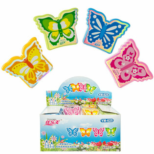 SERUTAN PENSIL KUPU-KUPU, CAMPURAN WARNA DALAM DISPLAY (48 pcs)