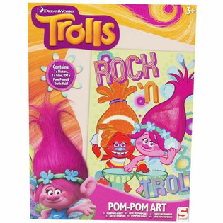 TROLLS BUAT KARYA SENI POMPOM SENDIRI (48 pcs)