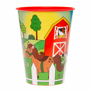 Gelas Minum / Gelas Es Krim Motif Hewan Ternak - 260 ML (12 pcs)