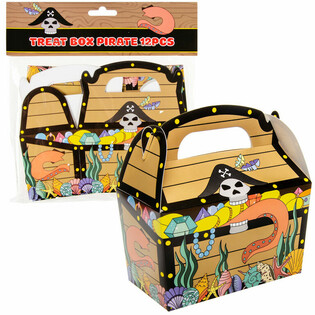 Kotak Hadiah Bajak Laut 12x12.5x6 Cm (12 Pcs)