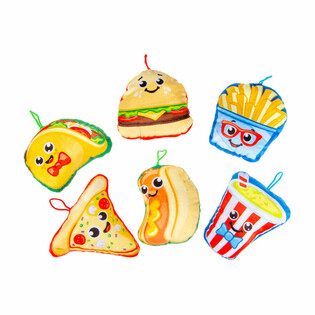 Boneka Plush Mix Fast Food Snacks - 14 cm (24 pcs)