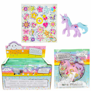 POCKET UNICORN - UNICORN + STIKER DALAM TAS HADIAH - DALAM DISPLAY (24 pcs)