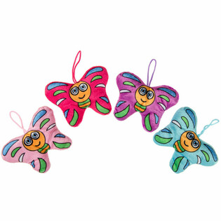 Kupu-Kupu Mewah Boneka (Plush) - 13 Cm (24 pcs)