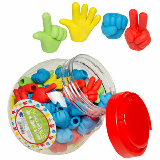 PENGHAPUS BENTUK TANGAN DALAM TOPLES (100 pcs)