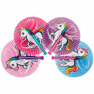 Kipas Tangan Unicorn (12 pcs)