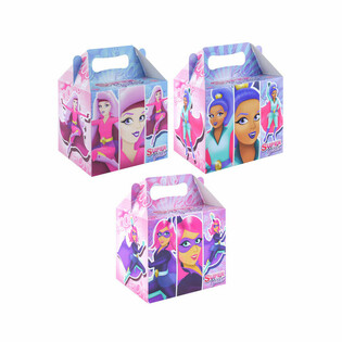 KOTAK MENU &ndash; SUPER GIRLS &ndash; 14 x 9.5 x 18 Cm (24 pcs)