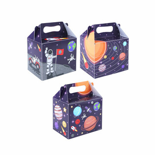 KOTAK MENU &ndash; LUAR ANGKASA &ndash; 14 x 9,5 x 18 cm (12 pcs)