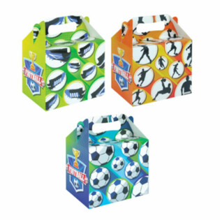 Kotak Menu &ndash; SEPAK BOLA &ndash; 14 x 9,5 x 18 cm (24 pcs)