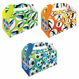 Kotak Menu Anak Tema Sepak Bola &ndash; 22.5 x 9.5 x 18 cm (12 pcs)