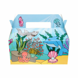 Kotak Menu Laut / Samudra - 22.5 x 12 x 9.5 cm (24 pcs)