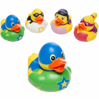Mix Bebek Mandi Superhero - 5x5 cm (4 pcs)