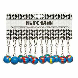 GANTUNGAN KUNCI BOLA DUNIA LOGAM (48 pcs)