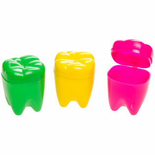 KOTAK GIGI BENTUK GERAHAM WARNA-WARNI (12 pcs)