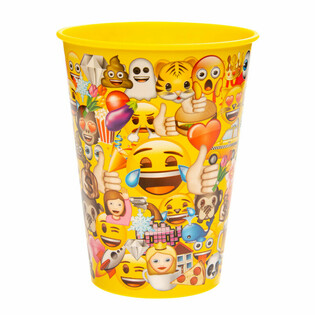 Gelas Minum / Gelas Es Krim Emoji - 260 ml (12 pcs)
