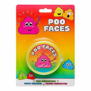 Mainan Slime Putty Karakter Smiley Poo dengan Kartu (12 Pcs)