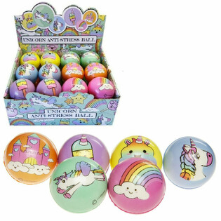 Bola Anti-Stres Unicorn / Eenhoorn (24 Pcs)