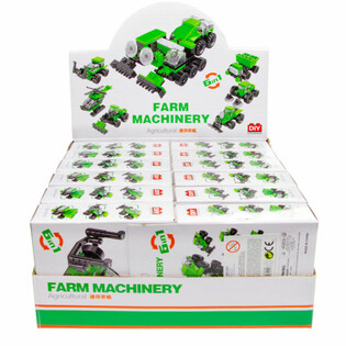 Mainan Balok Susun Bricks - Kendaraan Pertanian (12 Pcs)