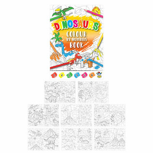 Buku Mewarnai Berdasarkan Angka - Dinosaurus (48 pcs)