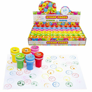 STEMPEL SMILEY / WAJAH CERIA DALAM DISPLAY (60 pcs)