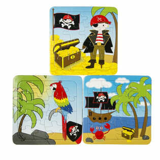 Mix Puzzle Bajak Laut - 14 x 14 Cm (50 Pcs)